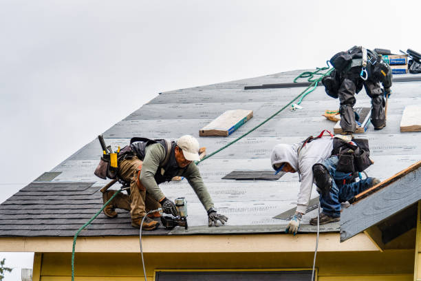 Professional Gutter Installation technician working in Saint Thomas, PA